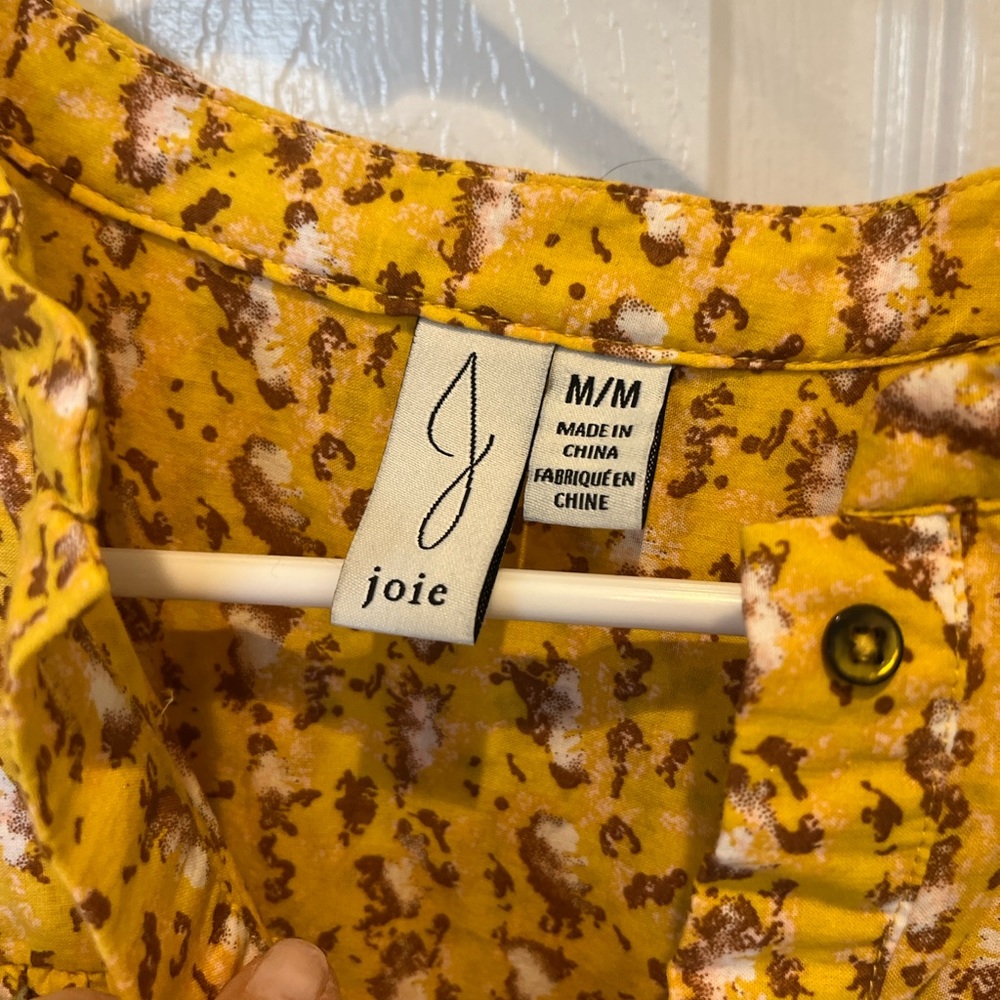 Joie Button Down Ruffle Top - image 5